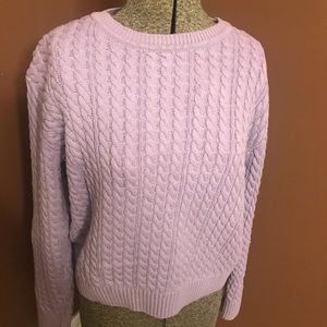 Pullover cable sweater 100% cotton